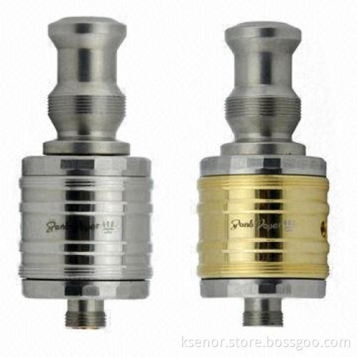 Refillable Genesis Golden Trident Atomizers, Available in All Stainless Steel, 21mm Length